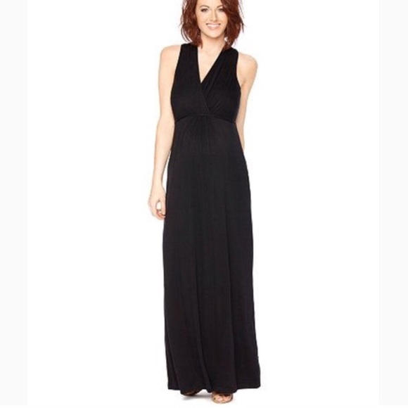 Motherhood Maternity Dresses & Skirts - Motherhood maternity black maxi dress